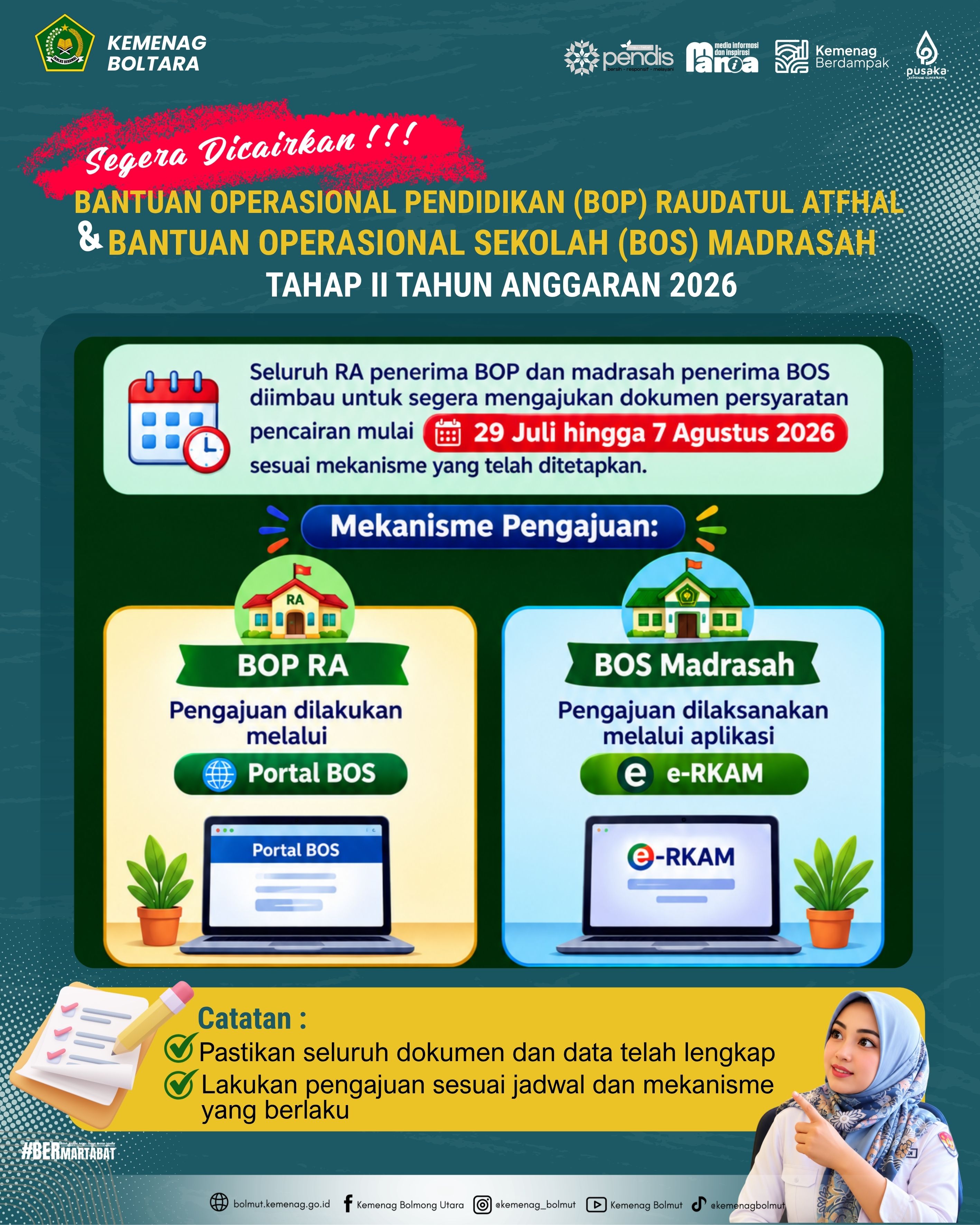 Pencairan BOS BOP Tahap II